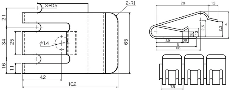 F617 電磁波シールド フィンガーストリップガスケット