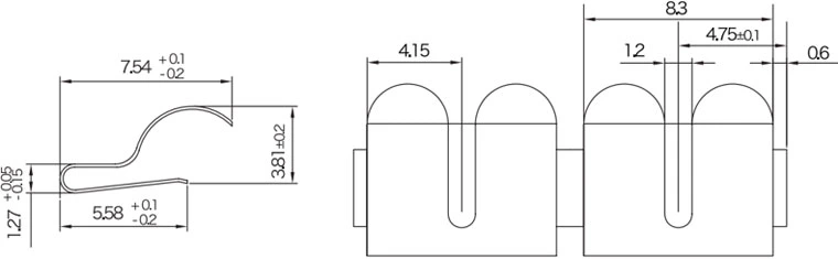 F624 電磁波シールド フィンガーストリップガスケット