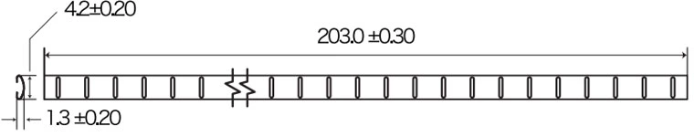 F663 電磁波シールド フィンガーストリップガスケット