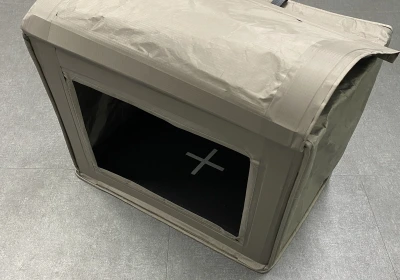 フレーム内蔵型電磁波シールドテント(インナーフレーム形)