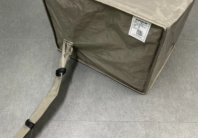 フレーム内蔵電磁波シールドテント電源コネクタ